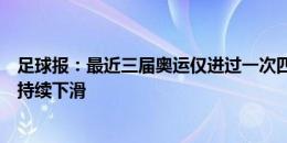 足球报：最近三届奥运仅进过一次四强，亚洲女足整体地位持续下滑