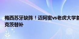 梅西苏牙缺阵！迈阿密vs老虎大学首发：阿尔巴出战，布斯克茨替补