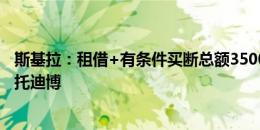 斯基拉：租借+有条件买断总额3500万欧，尤文有信心签下托迪博