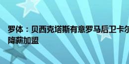 罗体：贝西克塔斯有意罗马后卫卡尔斯多普，希望球员接受降薪加盟