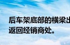 后车架底部的横梁出现问题 迫使131辆汽车返回经销商处。