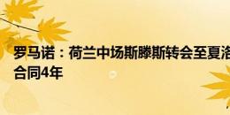 罗马诺：荷兰中场斯滕斯转会至夏洛特FC，费用800万美元合同4年