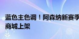 蓝色主色调！阿森纳新赛季第三球衣已在官方商城上架