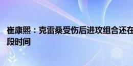 崔康熙：克雷桑受伤后进攻组合还在思考中 泽卡复出还需一段时间