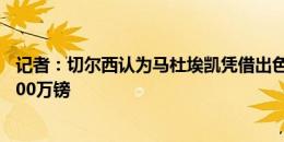 记者：切尔西认为马杜埃凯凭借出色表现，身价已涨至约6000万镑