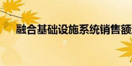 融合基础设施系统销售额达41.5亿美元