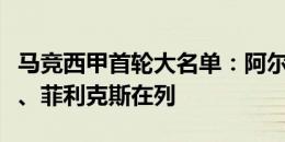 马竞西甲首轮大名单：阿尔瓦雷斯、索尔洛特、菲利克斯在列