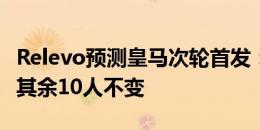 Relevo预测皇马次轮首发：加西亚顶替门迪，其余10人不变