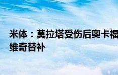 米体：莫拉塔受伤后奥卡福将担任首发中锋，卡马尔达和约维奇替补