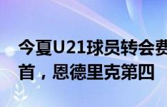 今夏U21球员转会费排行：约罗6200万欧居首，恩德里克第四