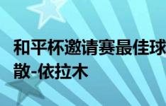 和平杯邀请赛最佳球员魏祥鑫，最佳门将依合散-依拉木