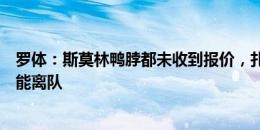 罗体：斯莫林鸭脖都未收到报价，扎莱或沙拉维八月底前可能离队