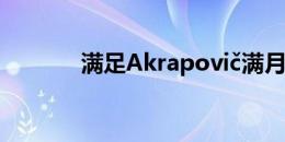 满足Akrapovič满月的自行车