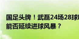 国足头牌！武磊24场28球叱咤中超，18强赛能否延续进球风暴？