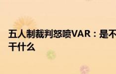 五人制裁判怒喷VAR：是不是脑子进水了？放半天手球录像干什么