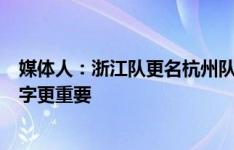 媒体人：浙江队更名杭州队后球迷市场变小，但活下去比名字更重要