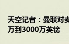 天空记者：曼联对麦克托米奈估价超过2500万到3000万英镑