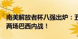 南美解放者杯八强出炉：五支巴西球队入围，两场巴西内战！