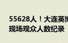 55628人！大连英博主场再次刷新国内最高现场观众人数纪录