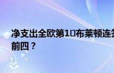 净支出全欧第1️布莱顿连签9将净投入近2亿欧，英超剑指前四？