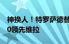 神换人！特罗萨德替补2分钟破门，阿森纳1-0领先维拉