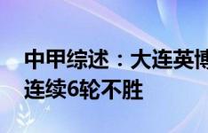 中甲综述：大连英博豪取五连胜 重庆铜梁龙连续6轮不胜