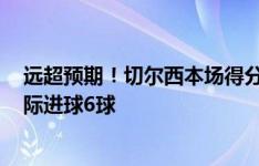 远超预期！切尔西本场得分机会3个，预期进球1.56球，实际进球6球