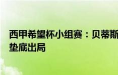 西甲希望杯小组赛：贝蒂斯、湖北足协等晋级，泰山、恒大垫底出局