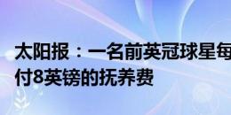 太阳报：一名前英冠球星每个月只向前女友支付8英镑的抚养费