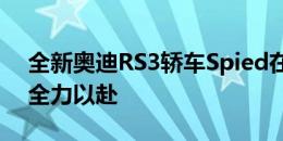 全新奥迪RS3轿车Spied在Nurburgring上全力以赴