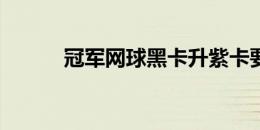 冠军网球黑卡升紫卡要多少金币