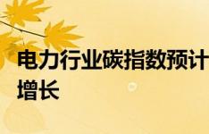 电力行业碳指数预计太阳能发电将实现两位数增长