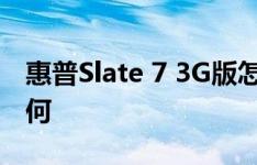 惠普Slate 7 3G版怎么样ThinkPad 8性能如何